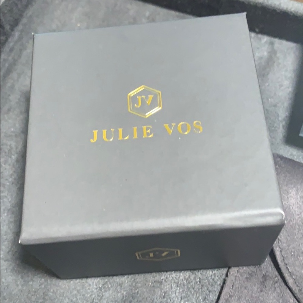 SOLD Designer Julie Vos Dangle Coin 24k Gold - Picture 6 of 6